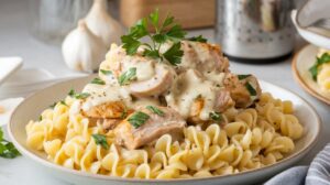 Creamy Garlic Parmesan Chicken Pasta Recipe