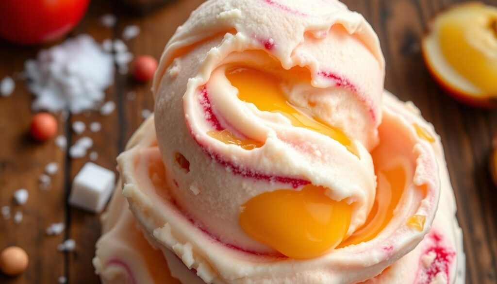 egg yolks in ice cream